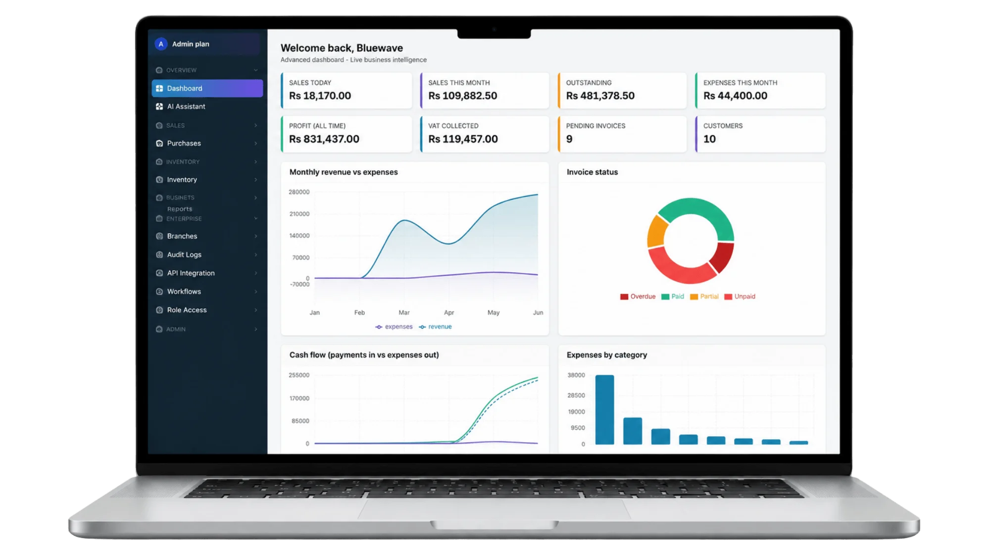 BlueWave Accounting — product screenshot