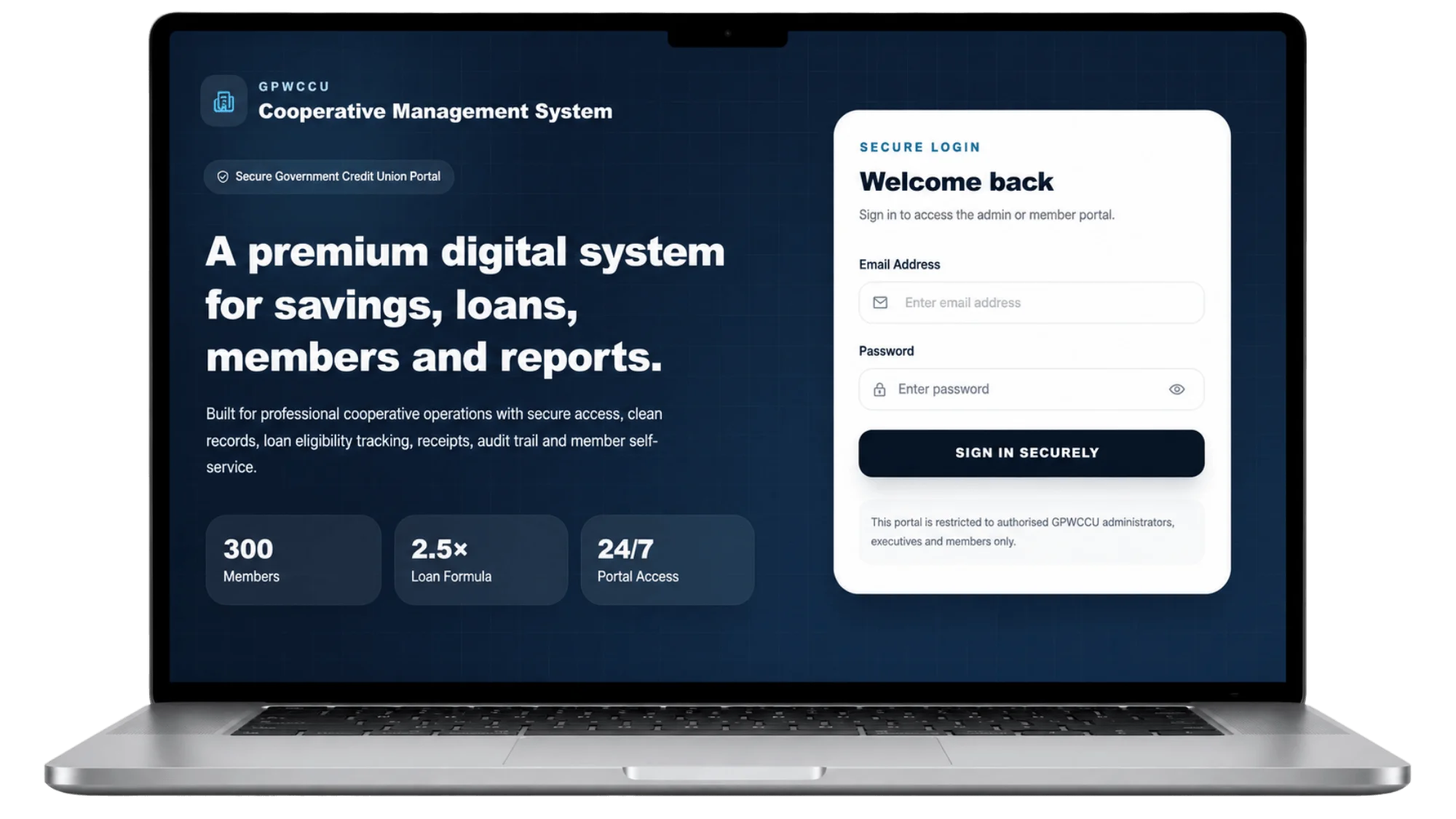 GPWCCU — product screenshot